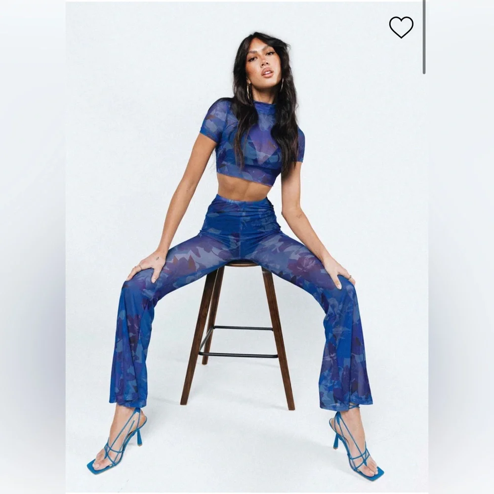 Blue Mesh Set - Princess Polly - Picture 3 of 4